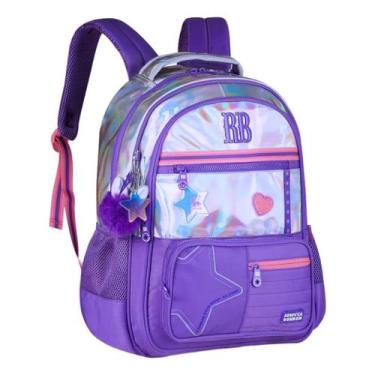 Imagem de Mochila De Costa Rebecca Bonbon Holográfica Juvenil Original - Clio St
