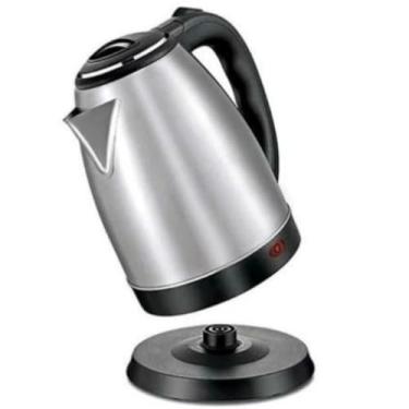 Imagem de Chaleira Elétrica em Inox 1,8 Litros 1500W – Ferve Água em Minutos, Desligamento Automático, Base 360°, Ideal para Chá, Café, Chimarrão e Cozinha