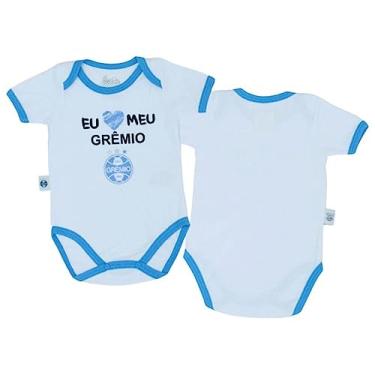 Imagem de Body Bebê Grêmio Frase Eu Amo Meu Grêmio Oficial