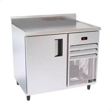 Imagem de Balcão de Serviço Refrigerado Venâncio Aço Inox 1m Controlador Digital de Temperatura 220V VBSR10