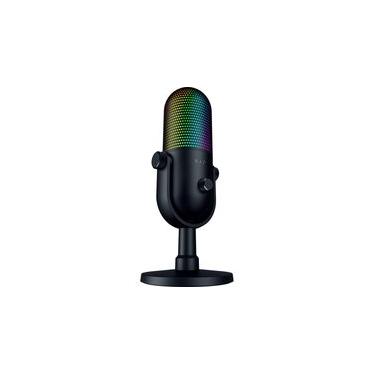 Imagem de Microfone Razer Seiren V3 Chroma, RGB, Conexão USB, Preto - RZ19-05060100-R3U1
