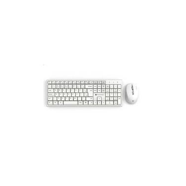 Imagem de Kit Office Sem Fio Machenike Teclado K120, Mouse M610, 1600 DPI, 5 Botões, Branco - JJ02GM00J