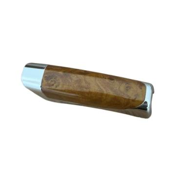 Imagem de Capa Freio Mão Carro Fibra Carbono Antiderrapante Protege e Decora Interior, Uso Diário, Para Proprietários de Carros(Marrom)