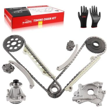 Imagem de YA-MAYPAY Kit de corrente de distribuição e bomba de água e bomba de óleo adequado para Ford Crown Victoria E-150 Club Wagon/Econoline V8 4.6L e para Mercury Grand Marquis 4.6L V8 e para Lincoln Town