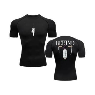 Imagem de Camisa De Compressão Masculina De Secagem Rápida E Respirável Com Esta