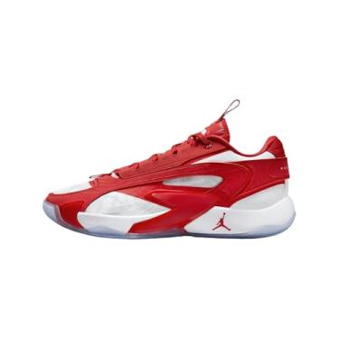Imagem de Nike Tênis de basquete Luka 2 Team Bank, Vermelho universitário/branco/platina pura, 46