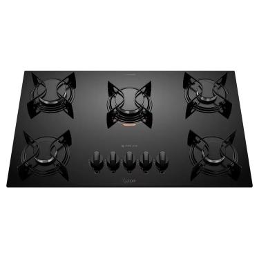 Imagem de Cooktop A Gás Atlas U Top 5 Bocas Mesa De Vidro Preto