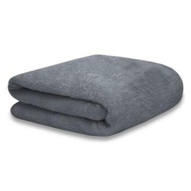 Imagem de Manta Soft Cobertor Solteiro Microfibra Antialérgico Cinza - Wellus En