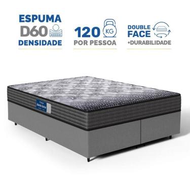 Imagem de Cama Box com Colchão de Espuma D60 Double Face Guarda Costas Comfort Force Probel Queen 158cm