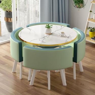 Imagem de Conjunto de mesa e cadeira de clube de recepção de escritório, conjunto de mesa de jantar de cozinha de café, conjuntos de mesa de negociação para sala de conferências, conjunto de mesa e cadeira de