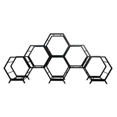 Imagem de Rack de exibição de aro de pneu de aço empilhável - Suporte organizador de vários pneus para garagem e oficina, solução de armazenamento de cubo de roda resistente (estilo 4-B)