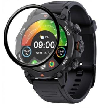 Imagem de Película De Ceramica 9D Para Smartwatch AURAFIT TREK1 G6 Tela 1.43 (02)