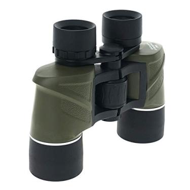 Imagem de Binóculos telescópicos de alta potência 8 x 40 HD verde exército fácil de transportar, totalmente revestido de caça, pesca, acampamento, caminhada/observação de pássaros, prático (cor: verde militar)