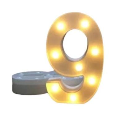 Imagem de Luz Noturna LED Luminosa Em Formato De Letra 16/22CM, Lâmpada DIY De A