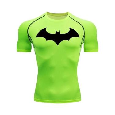 Imagem de Camiseta Masculina De Compressão De Manga Curta Com Estampa De Morcego