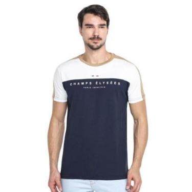Imagem de Camiseta Masculina Industrie Especial França Recortada Algodão-Masculino