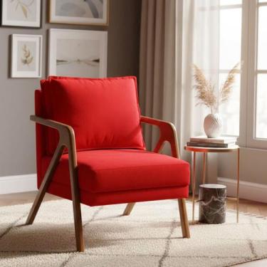 Imagem de Poltrona Decorativa Para Sala Recepção Manicure Consultório Clínica Ca