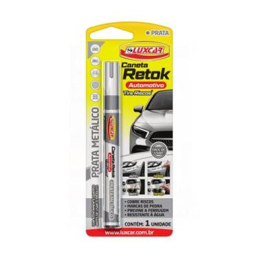 Imagem de Caneta Retok Tira Riscos Prata Metálico - LUXCAR