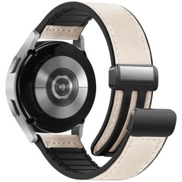 Imagem de Pulseira Magnética de Couro WestEagle para Samsung Galaxy Watch 40-47m