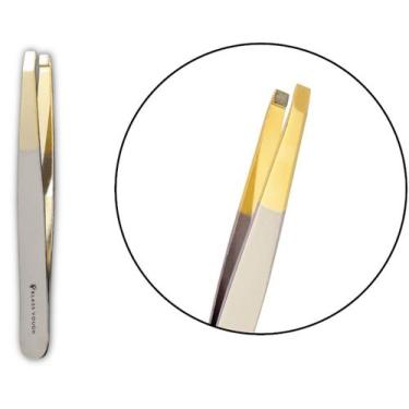 Imagem de Pinça Reta Dourada de Sobrancelhas TW043FHG Klass Vough