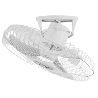 Imagem de Ventilador De Teto Premium 360º 60cm BRANCO Grade AÇO 170W Bivolt 76-6