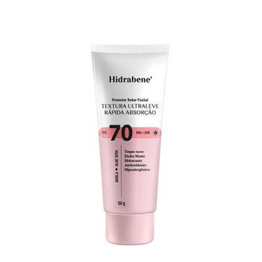 Imagem de Hidrabene Protetor Solar Facial Textura Ultra Leve FPS70 50g