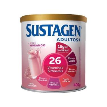 Imagem de Sustagen Adultos+ Sabor Morango Sustagen 400g, 400g, Morango