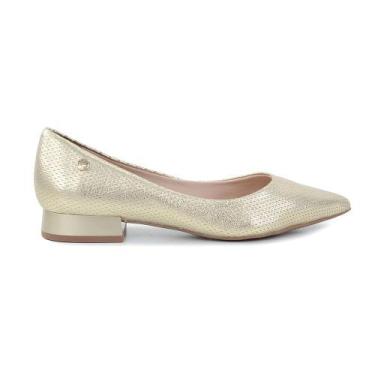 Imagem de Sapato Feminino Bottero Couro Metal Dourado - 354805, 38