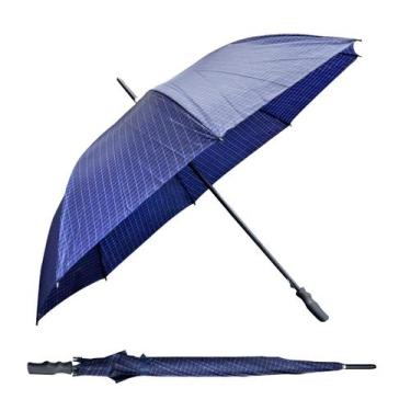 Imagem de Guarda chuva automatico portaria xadrez poliester 8 varetas - QUERO PR
