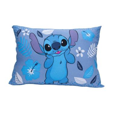 Imagem de Fronha Avulsa Disney Stitch Blue Malha 100% Algodão 48cmx68cm 01 Peça Branco Portallar