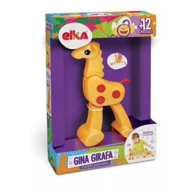 Imagem de Brinquedo Gina Girafa Educativo Infantil - Elka 286