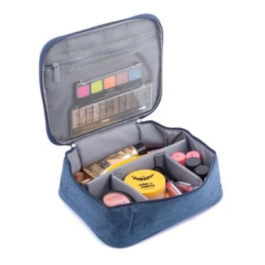 Imagem de Necessaire Feminina Organizadora De Cosméticos Maquiagem Pincéis Higie