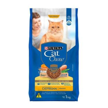 Imagem de Ração Purina Cat Chow para Gatos Castrados Frango 1kg - Nestle Purina 