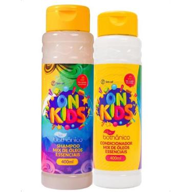 Imagem de Shampoo Condicionador Infantil Mix Óleos Essenciais 400ml Tok Bothânic
