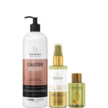 Imagem de Borabella Cauter Gloss 500ml + Elixir 60ml + Óleo Argan 7ml