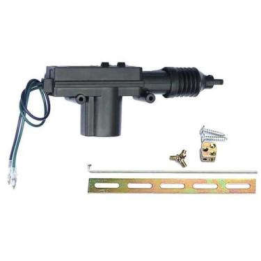 Imagem de Motor Atuador Universal De Trava De Porta 12V Reforçado Com 2 Fios Par