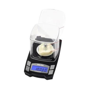 Imagem de Balança Digital De Joias De Alta Precisão Com LCD 0.001g, Carregamento