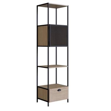 Imagem de Estante York 1 PT 1 GV Hanover e Preta