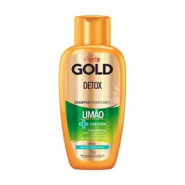 Imagem de Shampoo Purificante Niely Gold Detox Limão + Chá Verde 275ml