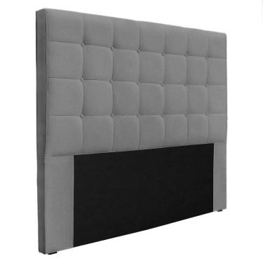 Imagem de Cabeceira Solteiro 0,90M Verona Linho Cinza Escuro Pallazio