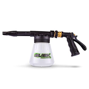 Imagem de Slick Products Pistola de espuma de mangueira de jardim - Blaster de espuma de sabão concentrado para carro, caminhão, motocicleta, bicicleta suja, ATV, UTV, transportador de brinquedo, trailer,