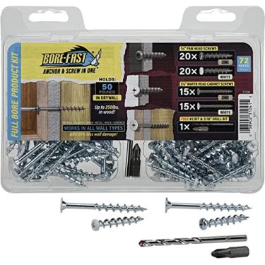 Imagem de Hillman 377638 Âncoras de drywall Borefast, sem tamanho, prata