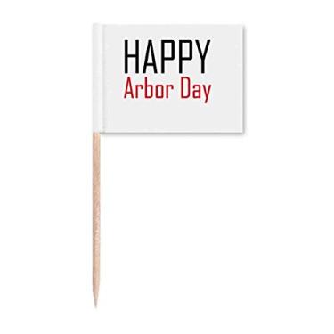 Imagem de Celebrate Arbor Day Blessing Festival de Palito de Dente Marcador Topper Decoração de Festa