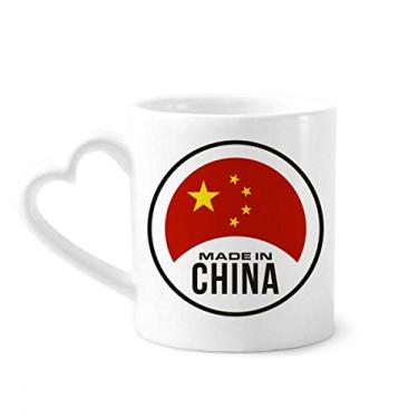Imagem de China Caneca Nacional Chinesa Redonda Caneca de Café Cerâmica Copo de Coração de Vidro