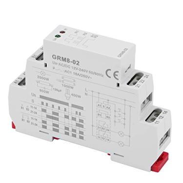 Imagem de Relé de Impulso de Memória Grm8-02 DIN para Montagem Eletrônico 50-60Hz AC/DC 12-240V Relé de Impulso para Controle de Pontos Multi Elétrica e engenharia