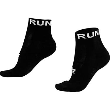 Imagem de Meia Curta para Corrida Hupi - Running Pro Run Preto, Cor: Preto