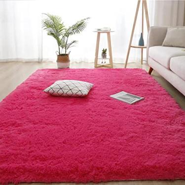 Imagem de Tapetes de área fofos tapete em forma para sala de estar tapete de limpeza quarto tapetes de pelúcia grossos tapetes felpudos tapete infantil quarto grande decoração de casa tapete 100 cm x 200 cm