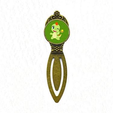 Imagem de Dinosaur Kingdom Love You Marcador de livro retrô para escritório