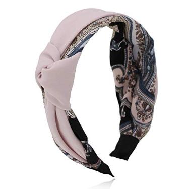 Imagem de Bandanas largas simples nó de plástico rígido faixa de cabelo para mulheres e meninas acessórios de cabelo faixas de cabeça faixas de cabelo argolas (cor: 2)