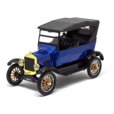 Imagem de Miniatura Ford Model T Touring Soft Top 1925 Azul - 1/24  Motormax